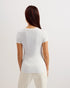BELLARY-Tops-It's all in the details: T-shirt Pressed flower print Crew neck Slim fit Stretch finish Short sleeves Yiyi is 5'8" / 1.73m and wears Pink in a Ted size 1- Ted Baker Romania